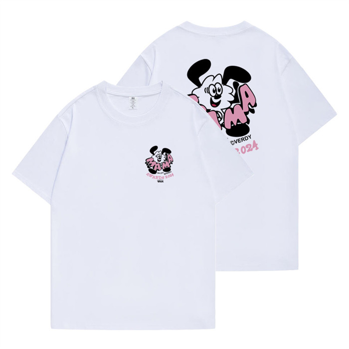 G-DRAGON ジードラゴン Tシャツ トップス 半袖 ホワイト 男女兼用 K-POP グッズ 推し活 応援グッズ