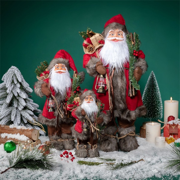 クリスマス サンタクロース ぬいぐるみ 置物 人形 インテリア 装飾 雑貨 おしゃれ かわいい プレゼント ギフト 玄関 寝室 リビング ホテル 店舗 ディスプレイ ウィンドウ 飾り 冬 クリスマスデコレーション 洋風 誕生日 キッズ 子供部屋装飾
